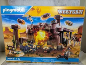 70948 Playmobil New And Factory Sealed Western Gold Mine Diggers Explosion