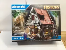 70954 Playmobil Set Medieval Bakery Shop - New In Sealed Boxed Rare Htf