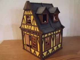 70957 Playmobil Medieval Yellow House Incomplete