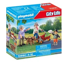 70990 Playmobil City Life Grandparents With Child And Dog Set New Sealed