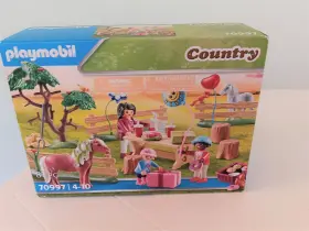 70997 Playmobil Country Pony Birthday Party At The Farm Playset New Unopened