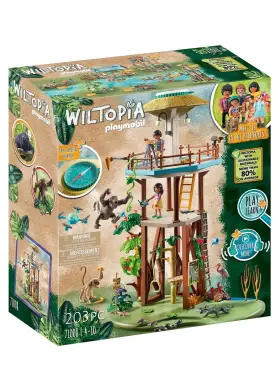 71008 Playmobil Wiltopia Research Tower With Compass And Toy Animals Sustainabl
