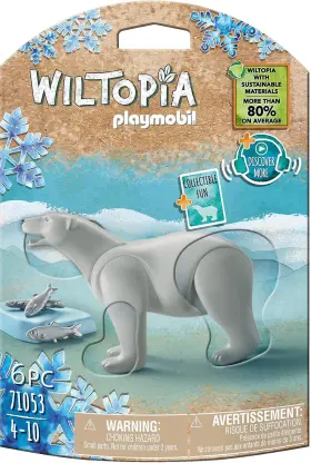 71053 Playmobil Wiltopia Polar Bear Animal Figure Brand New And Factory Sealed