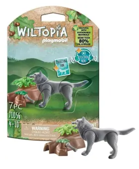 71056 Playmobil Wiltopia Wolf #71056 3 Inch Figure New In Box