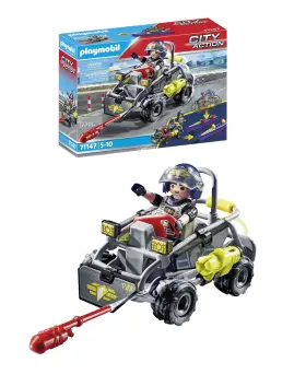 71147 Playmobil City Action Tactical Multi-terrain Quad Convertible Swat Speedb