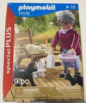 71172 Playmobil Woman With Cats New