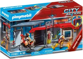 71193 Playmobil City Action Fire Station 61 Piece Building Kit Set Brand New 71193 Playmobil City Action Fire Station 61 Piece Building Kit Set Brand New
