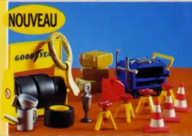 7120 Playmobil Racing Accessories Goodyear Wheels Cones New Sealed Vintage