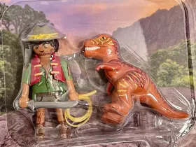 71206 Playmobil #71206 Adventurer And Baby T-rex Dinosaur 5 Pc Figure Pack