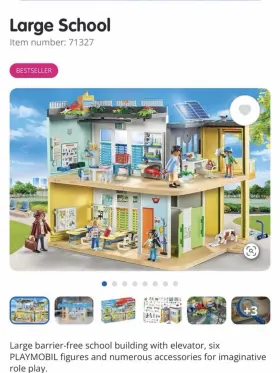 71327 Playmobil City Life Large School Furnished Barrier-free Building W
