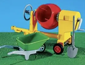 7140 Playmobil Add-on Cement Mixer With Wheelbarrow