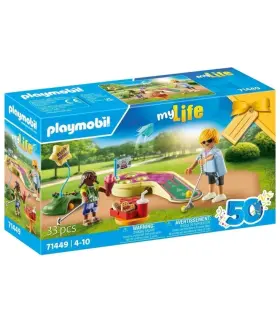 71449 Playmobil My Life Gift Set Mini Golf Party New Boxed 50 Years Promo