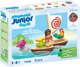 71459 Playmobil Junior And Disney Moanas Boat Brand New Factory Sealed