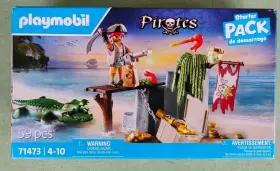 71473 Playmobil Pirates Starter Pack With Alligator Damaged Box