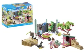 71510 Playmobil Mylife Little Chicken Farm Diverse Courtyard With Animals And