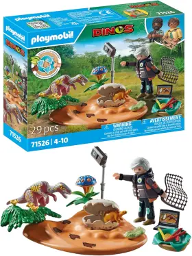 71526 Playmobil Dinos Stegosaurus Nest With Egg Thief