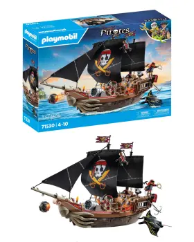 71530 Playmobil Large Pirate Ship Adventure Set With 137 Pieces And Accessories