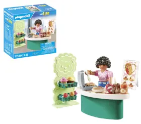 71540 Playmobil Mylife Sweets Stand Delicious Snacks For Energy Including Waf
