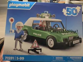 71591 Playmobil Set Vintage Police Car 50 Years Annivercary New Boxed
