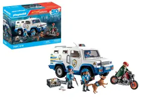 71597 Playmobil Action Heroes Armoured Van With Fund Conveyors - Includes