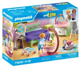 71609 Playmobil My Life Bedroom With Baby Corner 50 Pcs Toy Building Kit