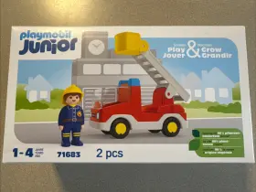 71683 Playmobil New Junior Ladder Unit Fire Truck - For Age 1 To 4