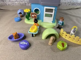 71690 Playmobil Junior #71690 Animal Home With Treat Dispenser Complete Set
