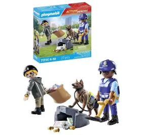 71731 Playmobil Action Heroes Police Search With A Dog 27 Pcs Building Kit