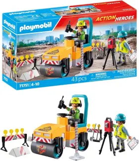 71751 Playmobil Act On Heroes Road Construction