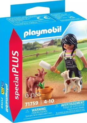 71759 Playmobil Specialplus Woman With Goats Mib/new