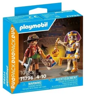 71796 Playmobil Duopack Treasure Hunter And Mummy 10 Pcs Toy Building Kit
