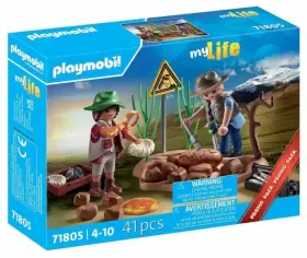 71805 Playmobil My Life Paleontologists At Work Complete Set