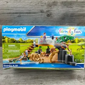 7185146 Playmobil Family Fun 70343 Lions In The Outdoor Enclosure Zoo Animals