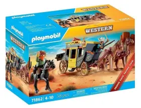 71862 Playmobil Wild West Stagecoach Complete Set