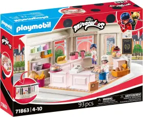 71863 Playmobil Miraculous French Bakery Building Toy Set New Gift