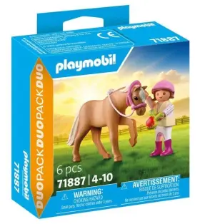 71887 Playmobil Little Girl And Pony Duo Pack Kids Set