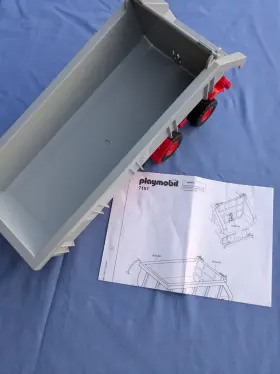 7197 Playmobil Dumper Trailer Set - Complete With Instructions