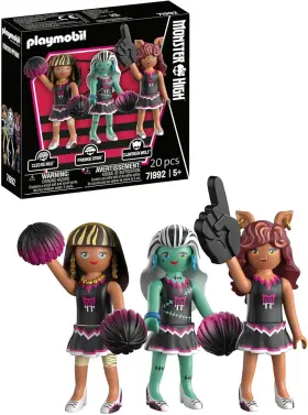 71992 Playmobil X Monster High Fear Squad Multipack Clawdeen Cleo And Frankie Doll