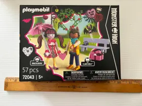 72043 Playmobil Monster High Draculaura Clawd Wolf Be My Boo Date Valentine Age 5 New