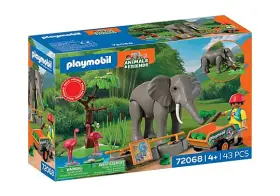 72068 Playmobil #72068 Elephant With Zookeeper - Brand New