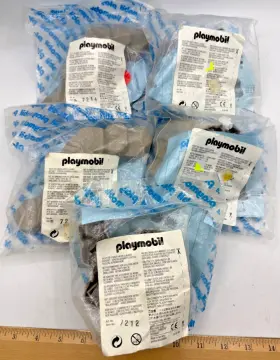 7212 Playmobil 7214 Rock Forms X2 7213 X1 Light Gray Sealed Bags Nos