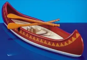 7223 Playmobil Canoe Indian Western Native American W Oars Add-on New In Bag