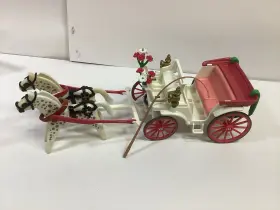 7261 Playmobil Vintage Wedding Carriage Retired - Near Complete