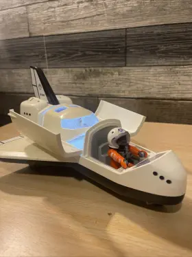 6196 Playmobil 734689291724 Mission Geo Space Shuttle Ship Lights Work Electronic 2015