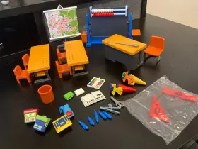 7486 Playmobil School Classroom Interior 2010 Near-complete Rare