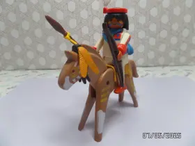 Horse-7659 Playmobil 7659 1 2004 Native Americans Indian Warrior With Brown Painted