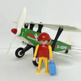 7726 Playmobil Pegasus Bi-plane Figure Accessories Aviation Airport Vintage