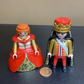 7773 Playmobil Retired Vtg Royal Medieval King Queen Court Castle Incomplete
