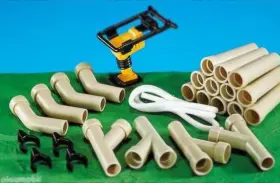 7784 Playmobil Construction Pipes New In Package Add-on 7784 Playmobil Construction Pipes New In Package Add-on