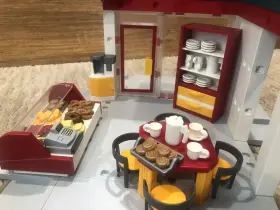 7846 Playmobil Add On Cafe Restaurant Coffee Shop With Corner Store Food